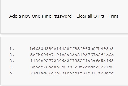 Jednokratni popis lozinki s LastPass-a