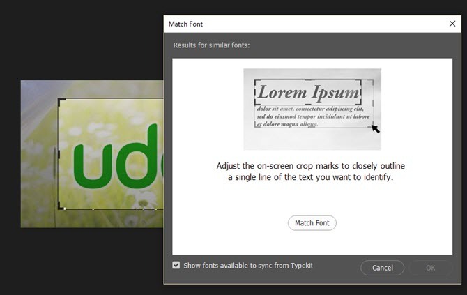Kako prepoznati bilo koji font pomoću okvira Adobe Photoshop Match Font