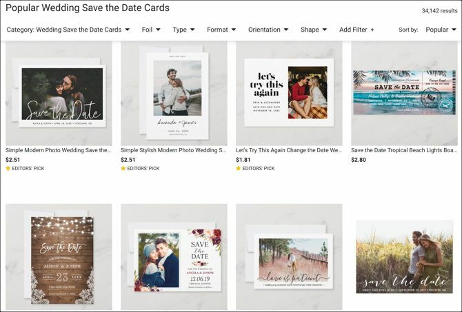Zazzle Spremi datume