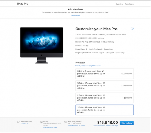 Potpuno učitan iMac Pro