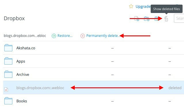 Dropbox-trajno brisanje-datoteka