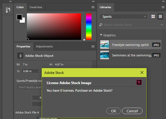Slika licence Adobe Stock u CC