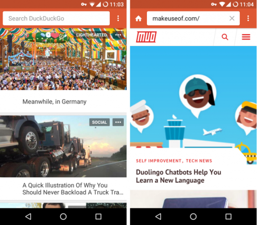 Alternativa za Android - DuckDuckGo