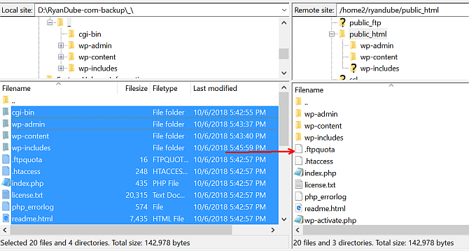 otpremi datoteke za WordPress