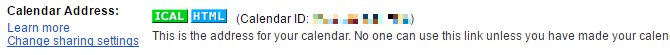 Kako integrirati Google kalendar u Thunderbird Google kalendar ICAL adresu 670x55