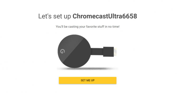 postavljanje chromecast ultra