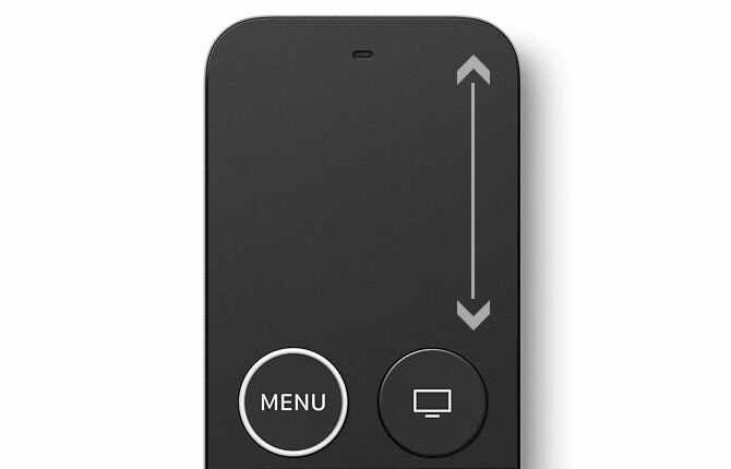 Apple TV Remote pomicanje