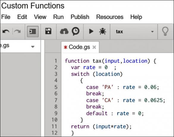 Listovi-CustomFunction-kod