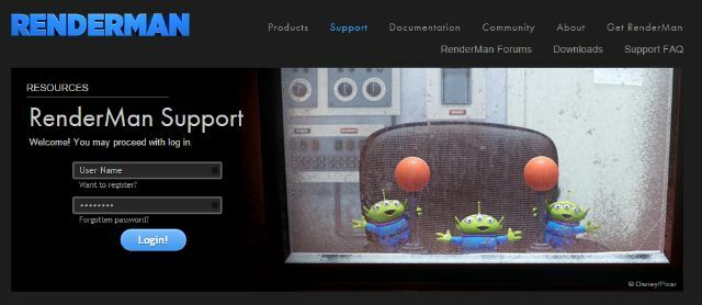 RenderMan web mjesto