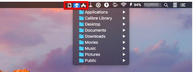 Aplikacije na traci izbornika xmenu-Mac