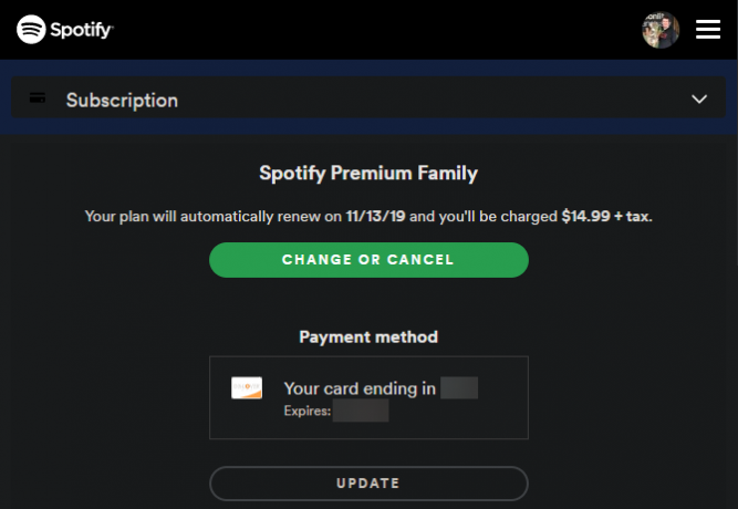 Spotify Premium pretplata