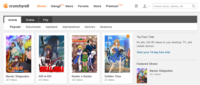 Crunchyroll-web