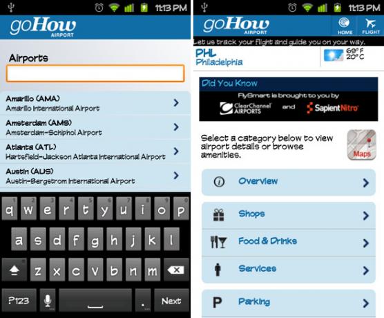 GoHow Airport: izvrsna besplatna aplikacija za česte letače [Android i iPhone] android gohow airport 1