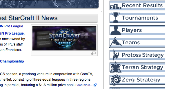 starcraft ii web stranica