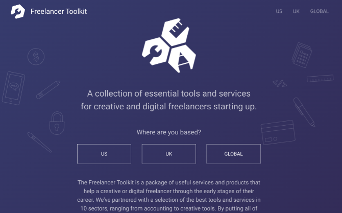 Freelancer Toolkit od strane Twine za pravne, osiguravajuće, financijske i druge resurse