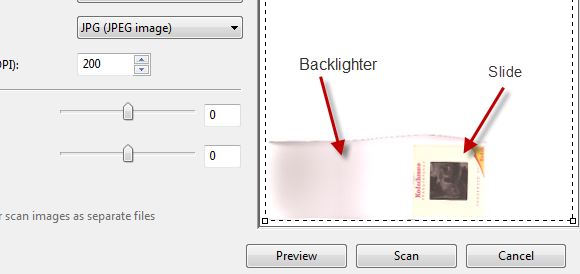 skeniranje dijapozitiva