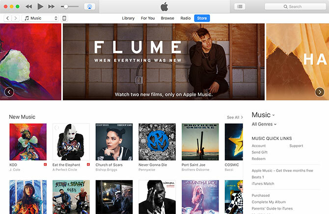 iTunes za Mac