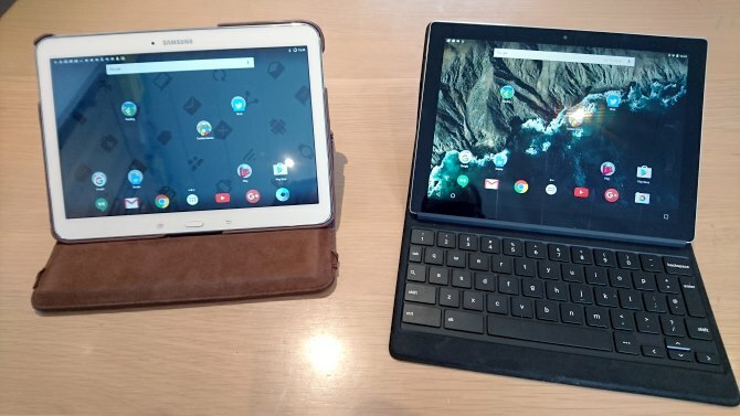 MakeUseOf Pregled Google Pixel C Kindle Usporedba