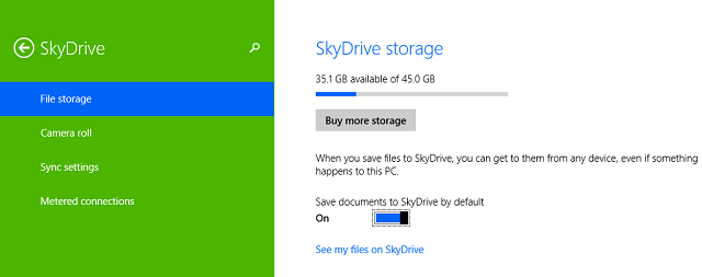 SkyDrive-Storage-Opcije