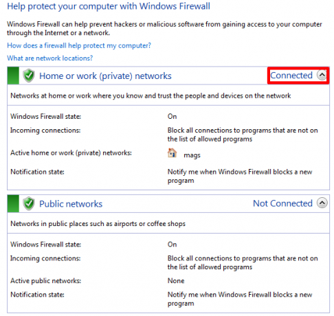 Windows 7 firewall pregled