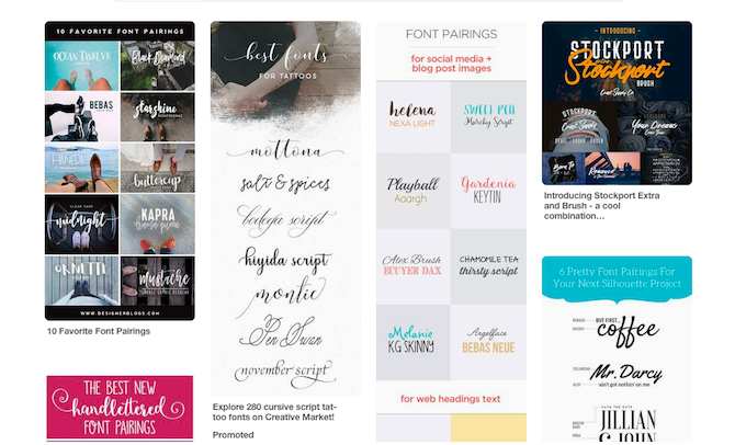 strategije i alati za savršene kombinacije fonta pinterest