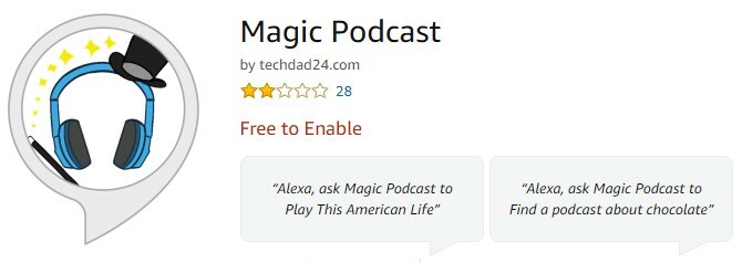 Čarobni podcast za amazonske odjeke s odjekom