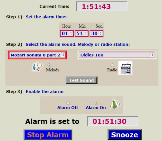 mrežni radio alarma