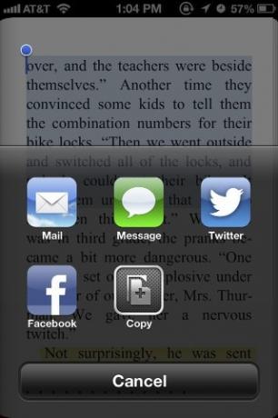 Kindle iOS vs iBooks 3: uvod u njihove najnovije značajke [iPad] iBooks Sharing