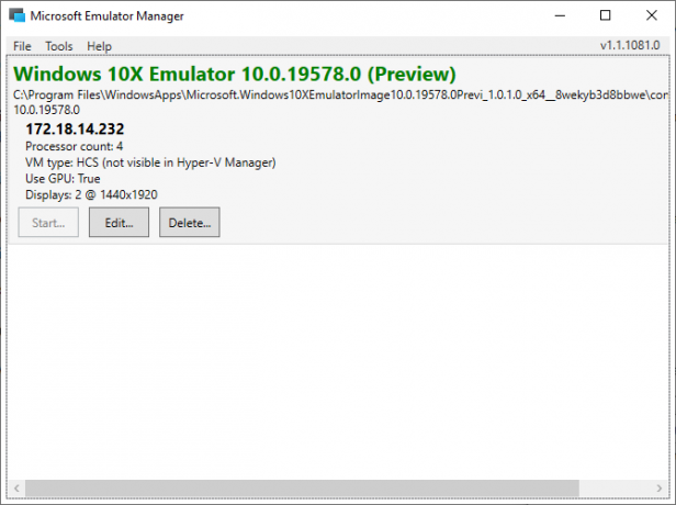windows 10x microsoft emulator