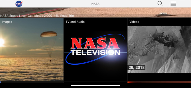 iphone edukacijske aplikacije za djecu - NASA App