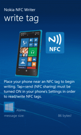 MUO-WP8-NFC-pisanje