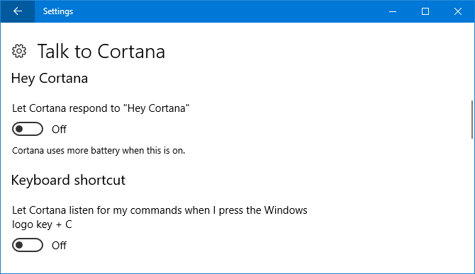 9 Nove postavke postavki u kortani Windows 10 Fall Creators Update
