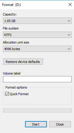 Ovaj divan Windows 10 trik oslobađa prostor na disku FormatDrive