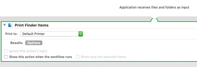 Aplikacija Automator za ispis dokumenata na Macu