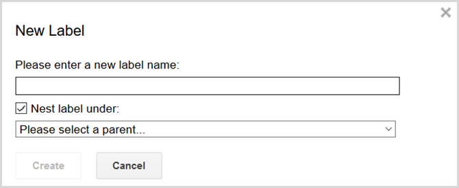 gmail postavke stvaraju oznaku