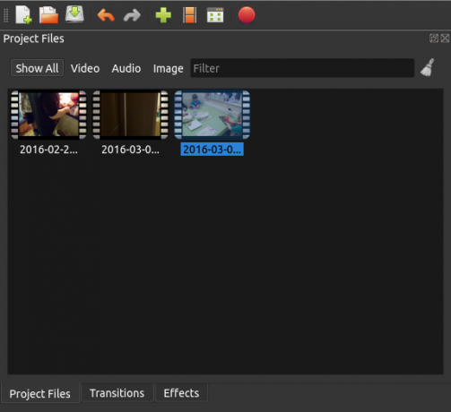Linux OpenShot 2.0 datoteke