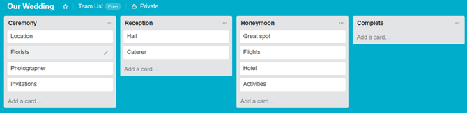 trello savjeti vole romantične datume