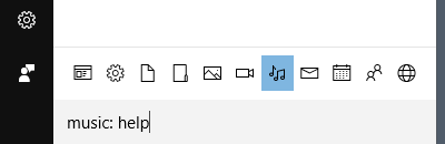 Pretraživanje kategorija Cortana