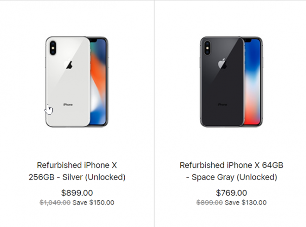 Apple prodaje obnovljeni iPhone X za 769 dolara iPhoneXRefurbished