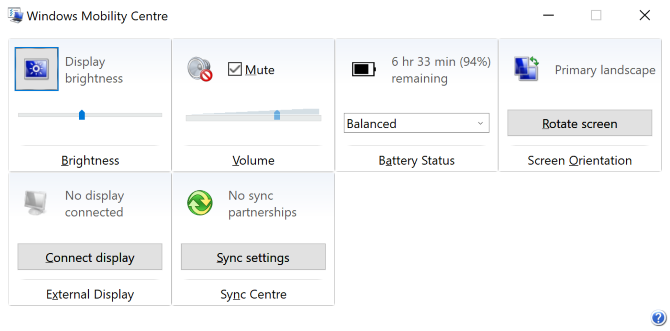 Centar za mobilnost sustava Windows