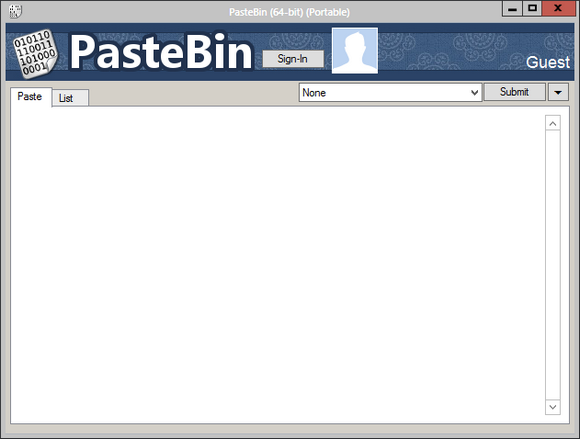 pastebin radna površina za Windows