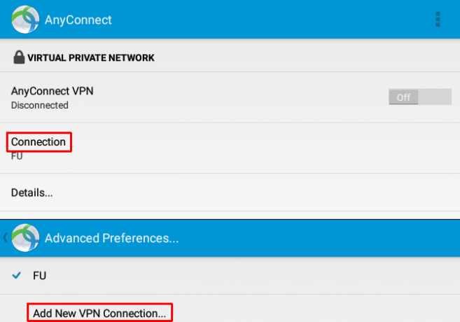 Kako se povezati s radnom VPN-om sa Android tabletom AnyConnect Connection 670x469