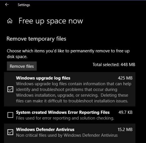 Windows 10 Free Storage April 2018 Ažuriranje