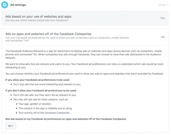 Potpuni vodič za privatnost na Facebooku facbeook postavke oglasa za privatnost 2