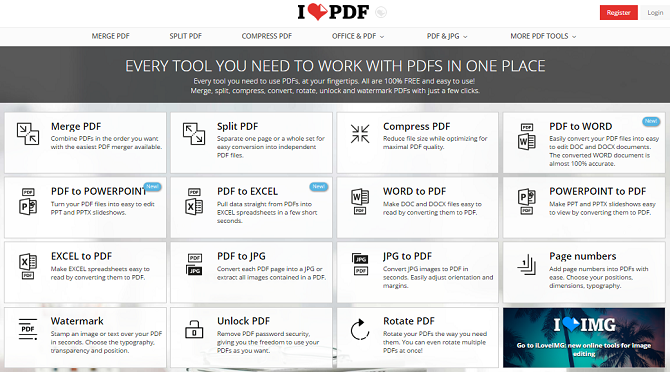 5 besplatnih alata za uređivanje PDF datoteka ilovepdf 670x372