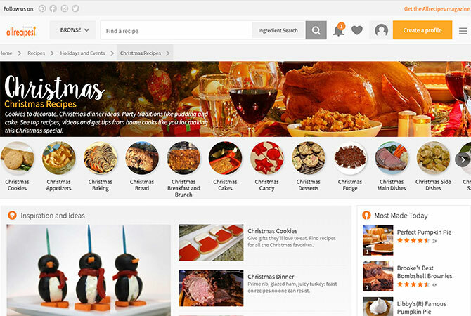 Pretražite Allrecipes za božićne recepte