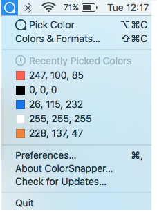 ColorSnapper 2 Birača boja za Mac