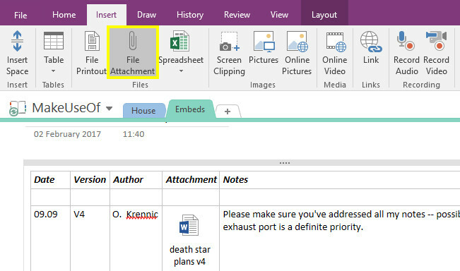 Položite medij da OneNote pretvorite u privitak datoteke digitalne bilježnice