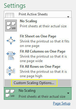 Custom-skaliranja opcijama