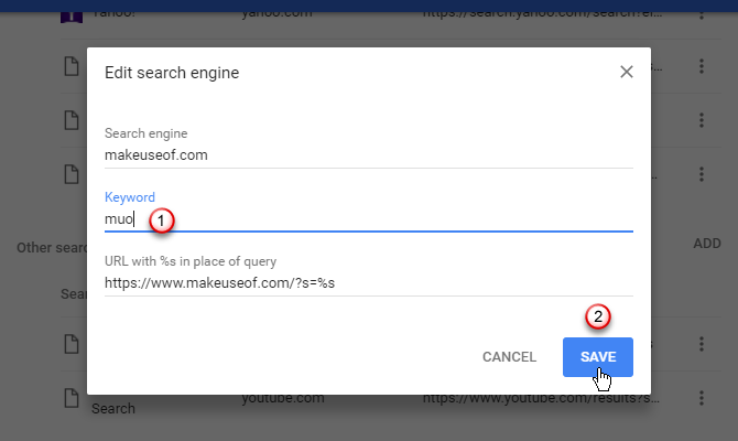 Promijenite ključnu riječ za tražilicu u Chromeu